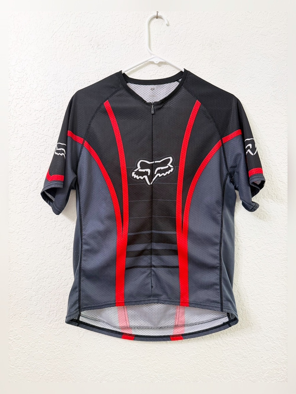 Fox Men’s Short Sleeve Cycling Jersey - Black & Red